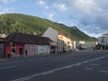 Nicolae Balcescu street in Brasov, Romania